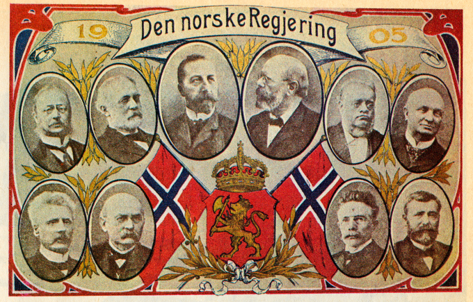 Christian Michelsens regjering i 1905. Foto: NTB scanpix